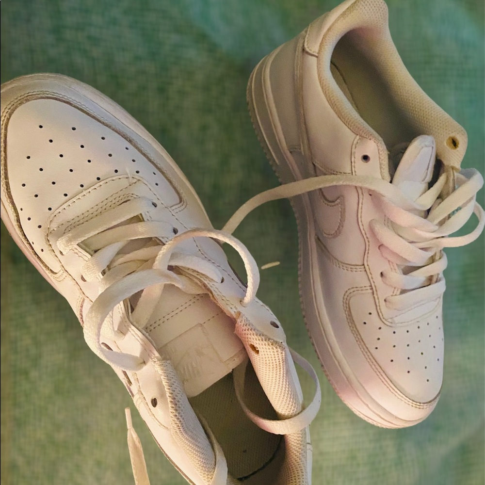 White Nike Air Force Ones